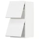 White METOD kitchen cabinets with modern design.