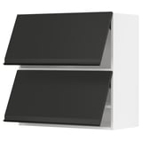 Modern black matte kitchen cabinets with clean lines.
