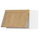 METOD kitchen cabinet, light wood, square design, beveled edges.