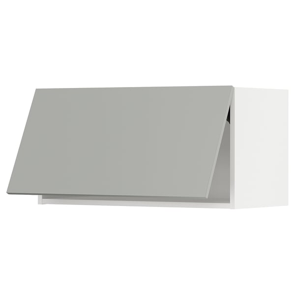 A light grey METOD kitchen cabinet with a modern design.