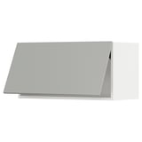 A light grey METOD kitchen cabinet with a modern design.