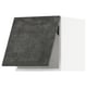Modern kitchen cabinet in dark grey concrete effect style.