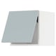 Modern grey-blue kitchen cabinet in glossy finish, rectangular and wall-mounted, part of METOD system.
