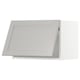 Modern white METOD kitchen cabinet, rectangular shape, flat panel design.