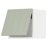 Modern green METOD kitchen cabinet with sleek design and medium tone wood finish.
