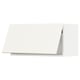 A white kitchen cabinet from the METOD system. Its rectangular, with a flat top and a modern design.