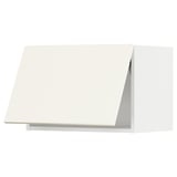 Flat-panel, white cabinet from ikea METOD series.