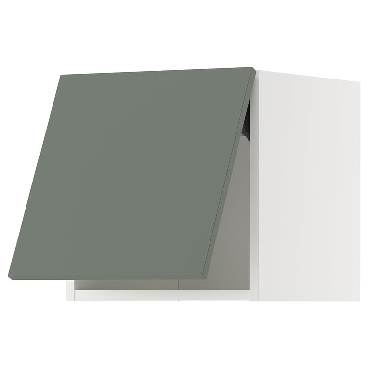 METOD Wall horizontal white/Nickebo matt greygreen IKEA