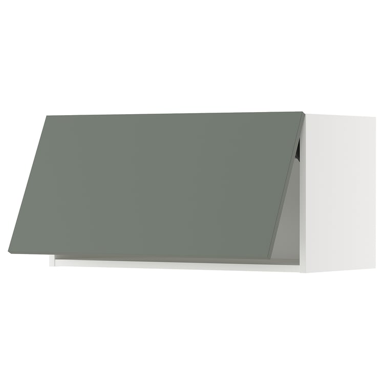 METOD Wall horizontal white/Nickebo matt greygreen IKEA