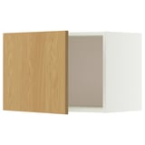 METOD Wall cabinet, white/Sinarp oak veneer, 60x40 cm