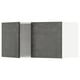 METOD kitchen unit in dark grey concrete with minimalist design.