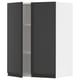 METOD kitchen cabinet, black, rectangular, modern, graphic design.