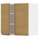 METOD kitchen unit with oak doors.