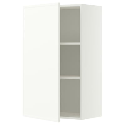 METOD Wall cabinet with shelves, white/Aspudden matt white, 60x100 cm