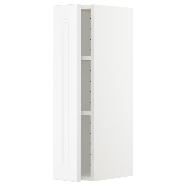 White METOD cabinet, modern kitchen storage, rectangular shape, sleek design, white finish.