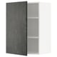 METOD wall cabinet, dark grey, square, modern design.
