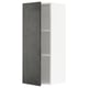METOD open wall cabinet, dark grey, white, rectangular, adjustable shelf.