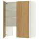A METOD wooden cabinet with an open door, featuring adjustable shelves.