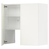 METOD white kitchen cabinet with adjustable shelves, modern style.