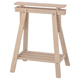 MITTBACK wooden trestle, light brown, adjustable, a-frame design for tables.
