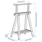 Illustration with measurements for the product: MITTBACK.