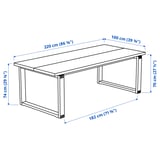 Illustration with measurements for the product: MÖRBYLÅNGA.