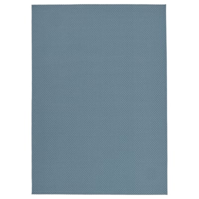 MORUM: blue rectangular outdoor/indoor rug, woven polypropylene.