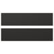 Black rectangular panels, NICKEBO fronts, stylish modern design, recycled materials.