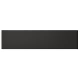 Black rectangular NICKEBO panel, modern, made from recycled wood and plastic, foil finish.