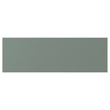 Rectangle nickobo panel in grey-green; smooth, matt finish.