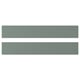 Two NICKEBO drawer fronts in grey-green with a smooth, matt surface and straight lines.