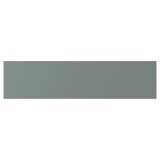 NICKEBO drawer in greenish-grey, smooth, rectangle.
