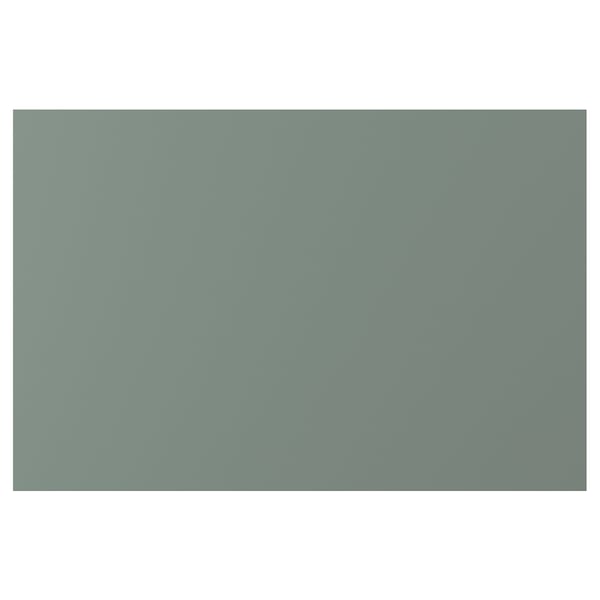 NICKEBO drawer front in grey-green with smooth, matte surface.