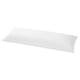 Option: NONNEA white pillowcase, rectangular shape, pure cotton, extra soft, simple design.