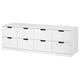 NORDLI: white 6-drawer chest, modern design, clean look, smooth drawer runners.
