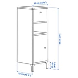 Illustration with measurements for the product: NORSÄLVEN.