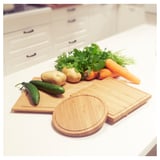 Wooden cutting boards with veggies. Perfect for prepping food.