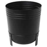 Black round plant stand