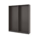 Black PAX wardrobe frame, rectangular, 2 sections, compact, sturdy, customize.