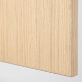 Smooth, light-colored wooden surface. Uniform grain and polished finish. Clean, modern aesthetic.