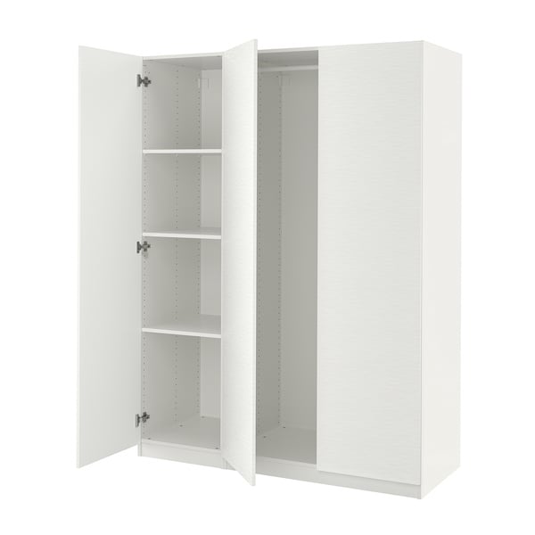PAX / VINTERBRO Wardrobe combination, white/white, 150x60x201 cm