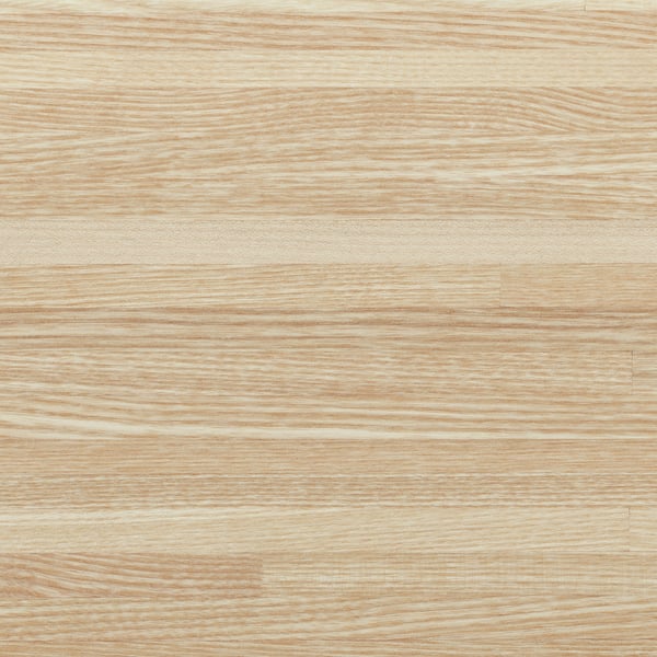 Wood worktop with fine line design. Solid & veneer for durability and style.