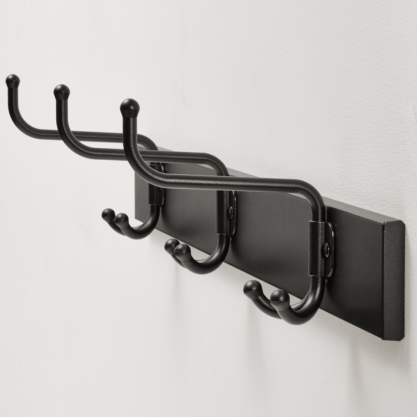PINNIG rack with hooks, black IKEA Austria