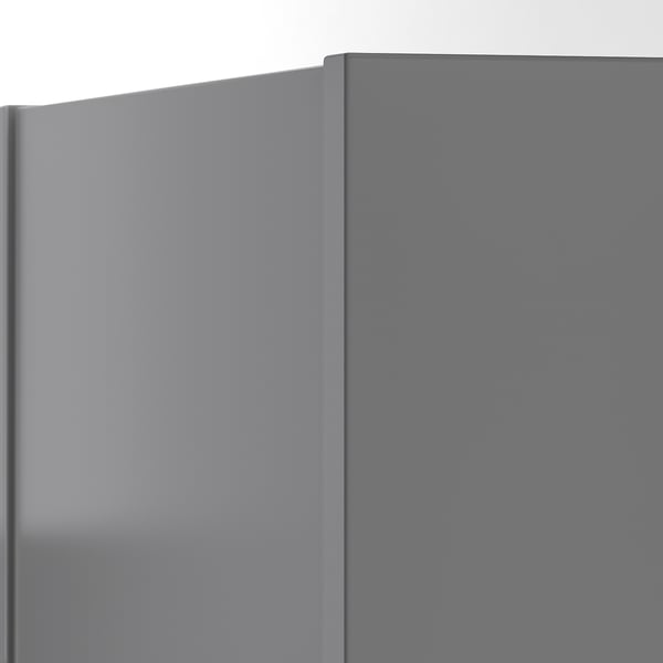 PLÖJKER Bedside table, dark grey, 41x41x50 cm