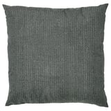 Square anthracite pillow with zigzag pattern & subtle sheen, 100% recycled polyester.