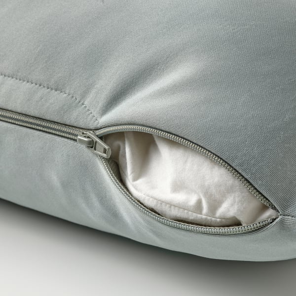 Zippered, grey, cushion cover, recycled polyester, 50x50 cm.