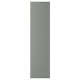 REINSVOLL gray-green recycled door; sleek, vertical rectangle.
