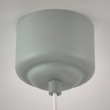 Modern grey pendant lamp with textured shade, stylish ceiling light