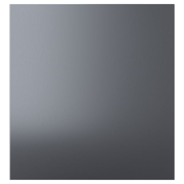 RIKSVIKEN dark pewter front, metallic sheen, rectangular shape, brushed particleboard.
