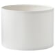 Option: White cylindrical lampshade, made of pet plastic and steel, simple and modern design.